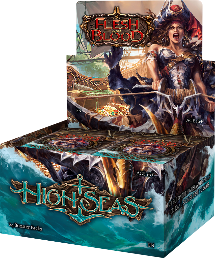 Flesh and Blood High Seas: Display of 24 Booster Packs of 16, English Edition